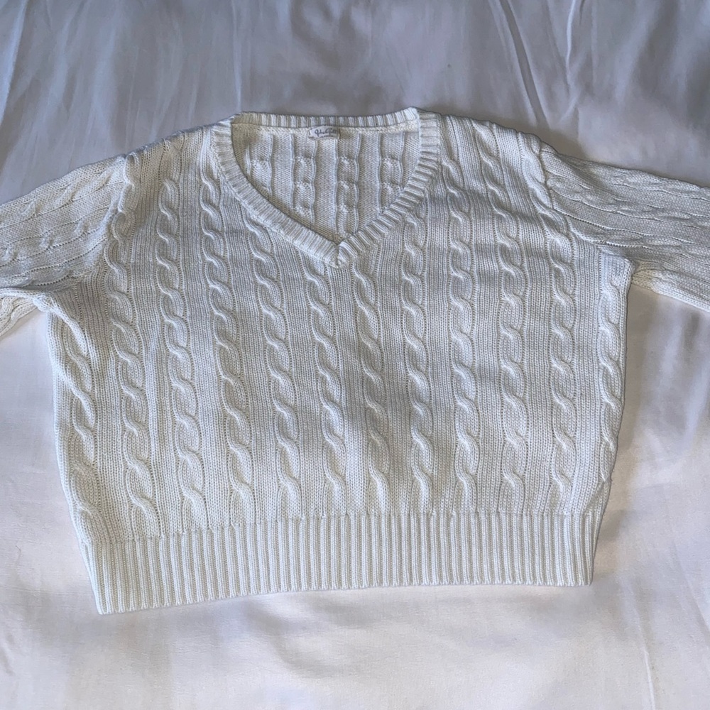 Brandy Melville knit sweater | FLASH | NO FLASH|